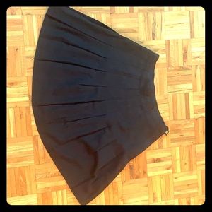 Retro vintage pleated skirt. Black